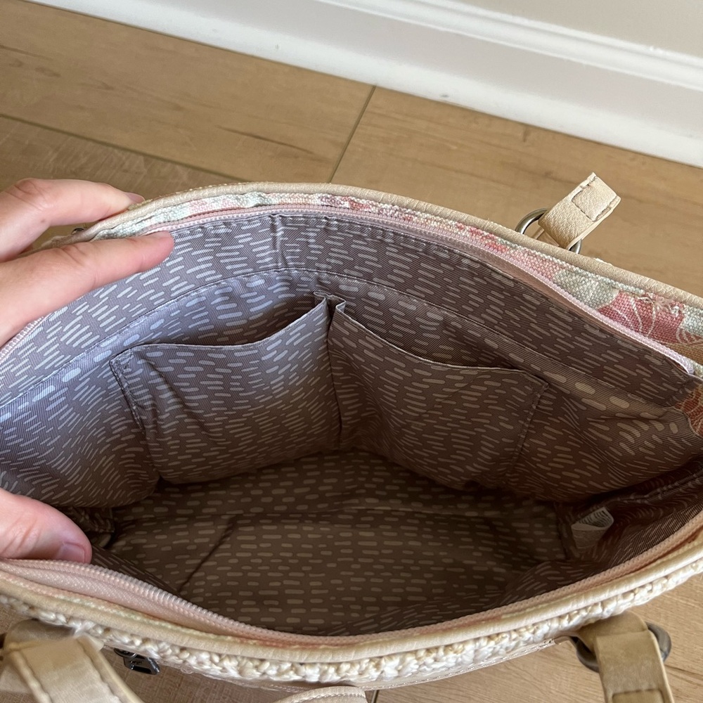 Sakroots Cream and Pink Floral Tote - Picture 7 of 7